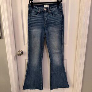 BKE Buckle Billie Flare Jeans Denim High Rise 29 Slim Fit